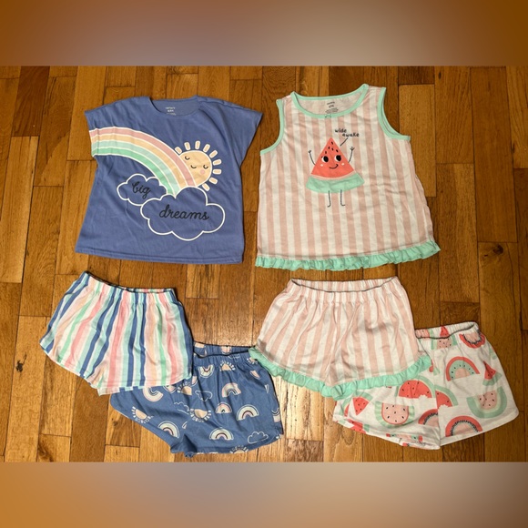 Carter's Pajamas Carters Girls Pajama Set Gently Worn Size 8 Poshmark